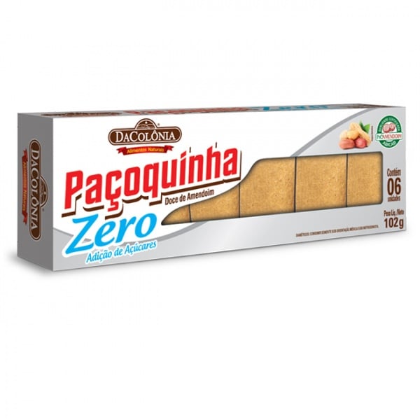 Paçoca Rolha Zero açúcar